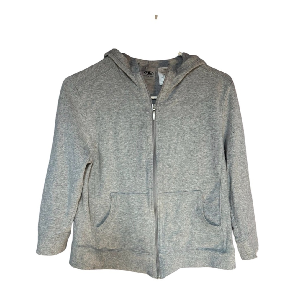 Athletic Works Gray Zip-Up cropped Hoodie